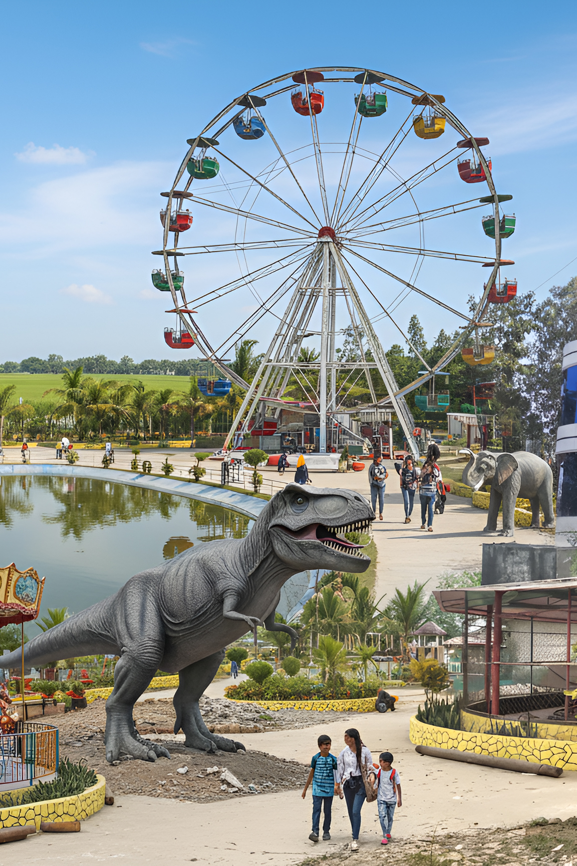 Water park activities