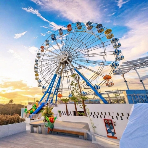 Exciting amusement park rides